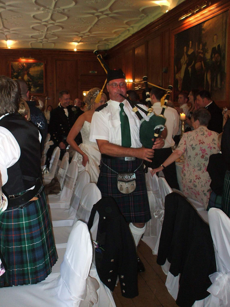 Scottish wedding reception